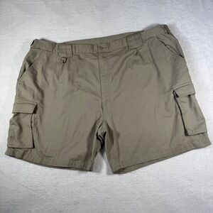 Weekender Cargo Shorts Mens 52 Khaki Excellent Elastic Waist Utility D-Ring 7.5"